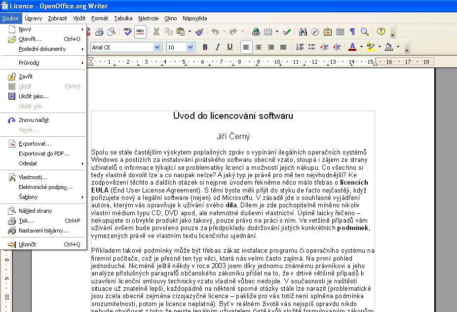 Úvod do licencování softwaru