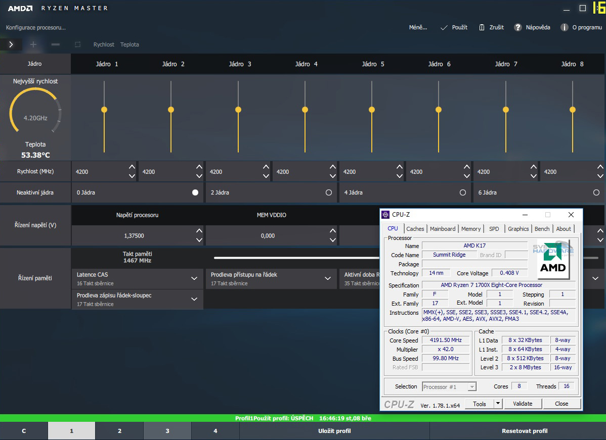 Ryzen 1700X a 1800X v testech: AMD povstalo