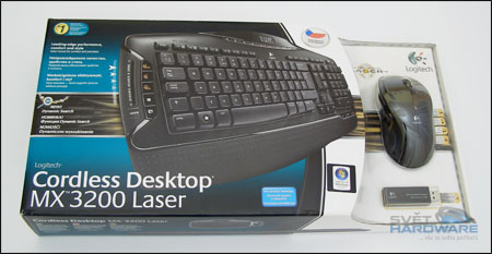 Logitech Cordless Desktop MX 3200 Laser - V kanceláři se neztratí