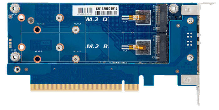 Gigabyte nabízí PCIe karty pro až čtyři M.2 SSD