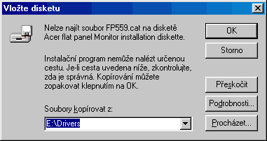 ACER FP559: "lepší" LCD monitor
