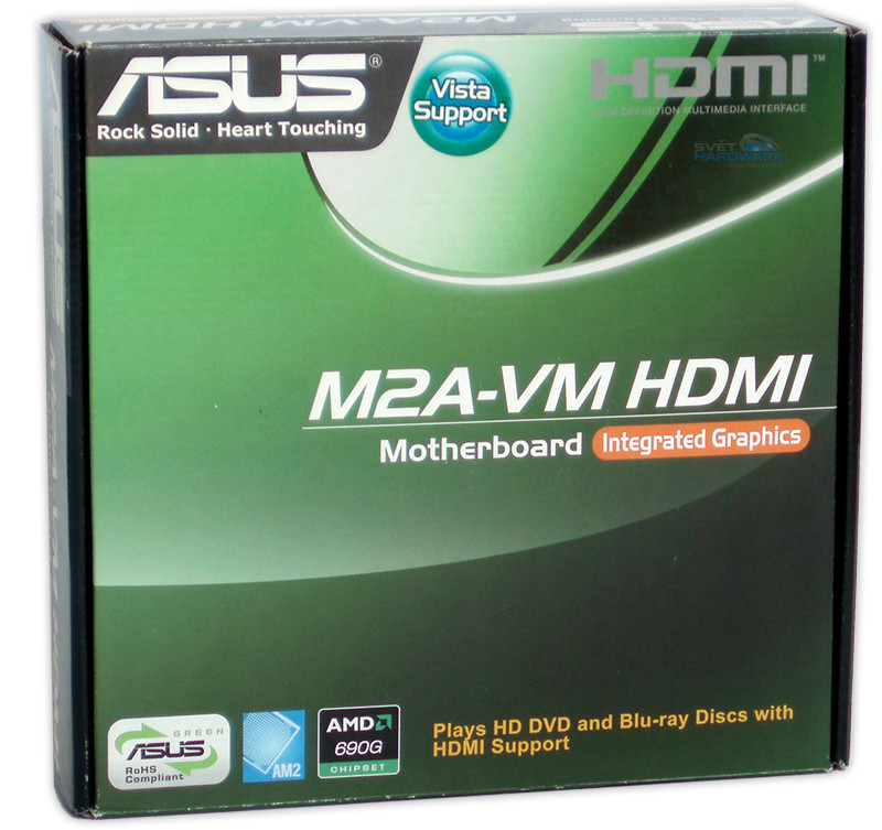Asus M2A-VM HDMI: 6 výstupů integrované grafiky
