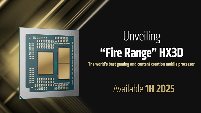 AMD představilo mobilní procesory Fire Range, najdeme tu i model s 3D V-Cache