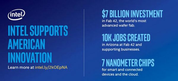 Intel investuje 7 miliard dolarů do nové Fab na 7nm čipy