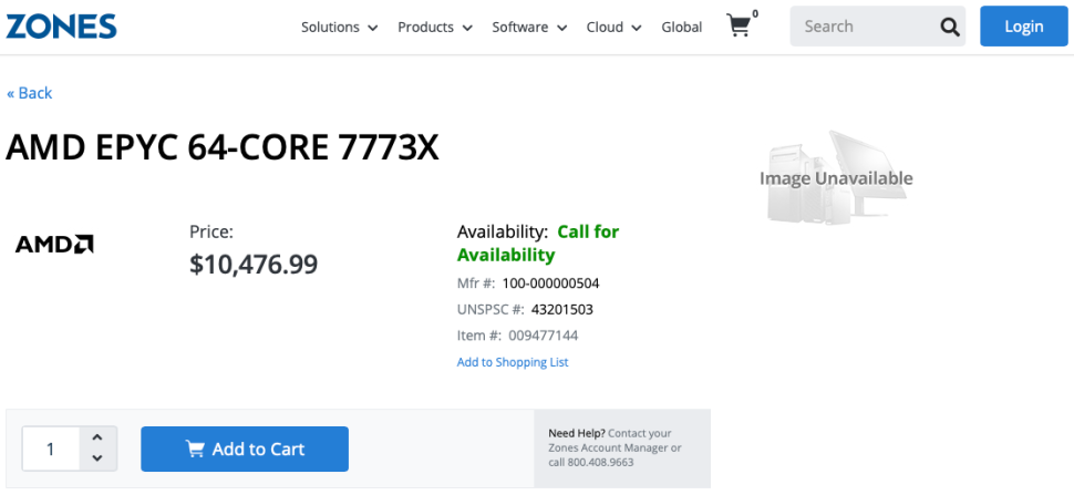 Vzorky EPYC Milan-X s pamětí V-Cache jsou nabízeny v Číně jen za 2800 USD