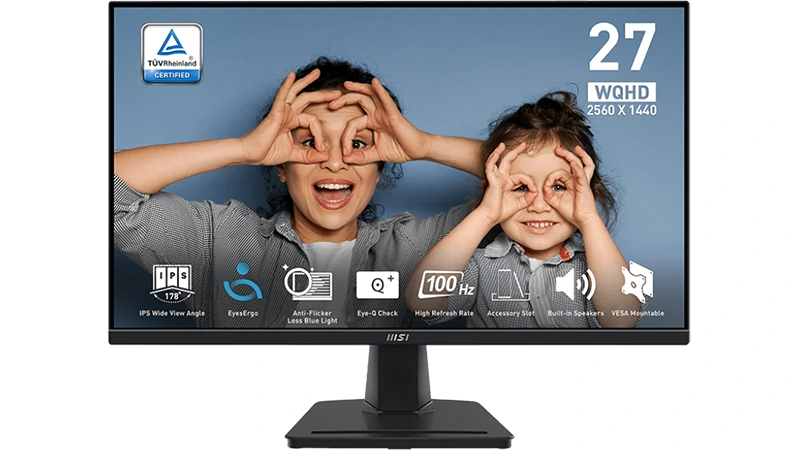 I pracovní monitor může mít 100Hz frekvenci jako MSI PRO MP275Q