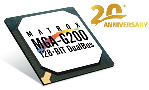 Matrox slaví 20 let svého grafického čipu G200, ten stále slouží