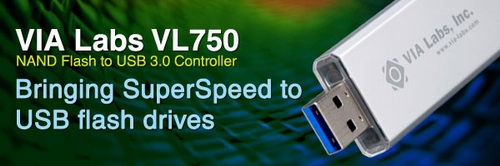 VIA uvádí nový kontroler pro USB 3.0