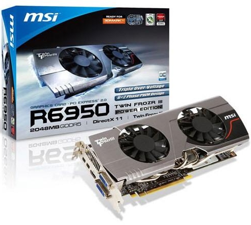 MSI nabídne Radeon HD 6950 s Twin Frozr III