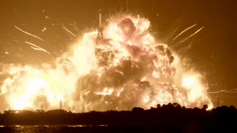 Raketa New Glenn od Blue Origin Jeffa Bezose při testu explodovala