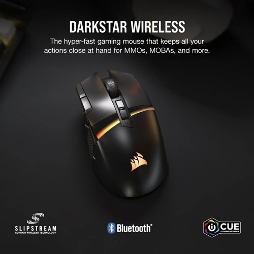 Corsair Darkstar Wireless: bezdrátová herní myš s 15 tlačítky pro MMO