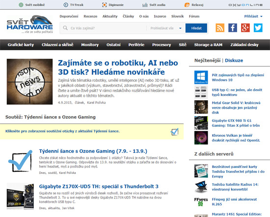 Týdenní šance (24.7. - 30.7.)