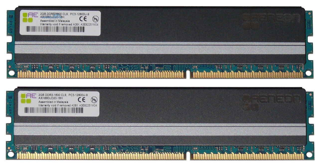 Aeneon Xtune DDR3-1600 (PC3-12900U-9, 2x 2048 MB)
