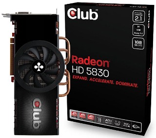Club 3D vydává svůj první Radeon HD 5830
