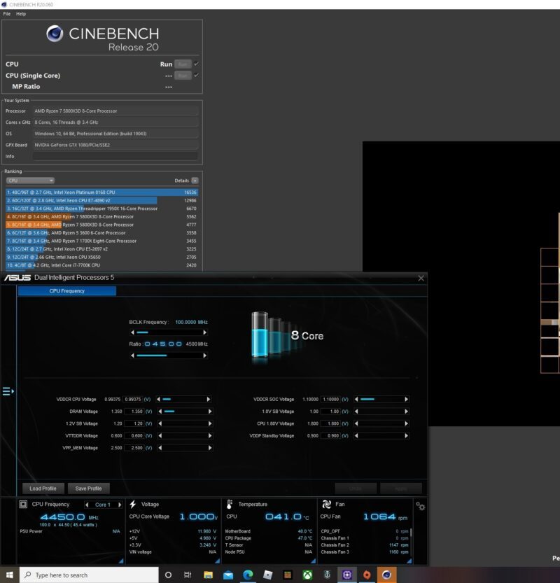 Ryzen 7 5800X3D zvládne pracovat velice efektivně i pod napětím 1 V