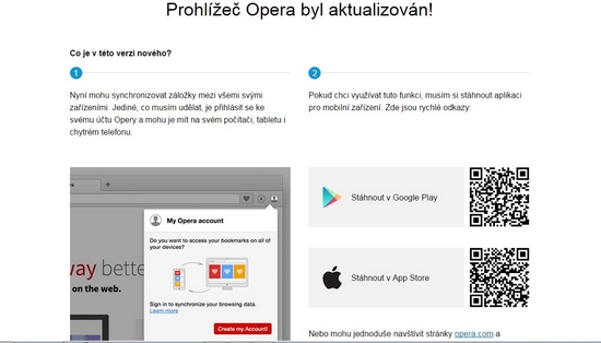 Opera 28 přináší synchronizaci záložek