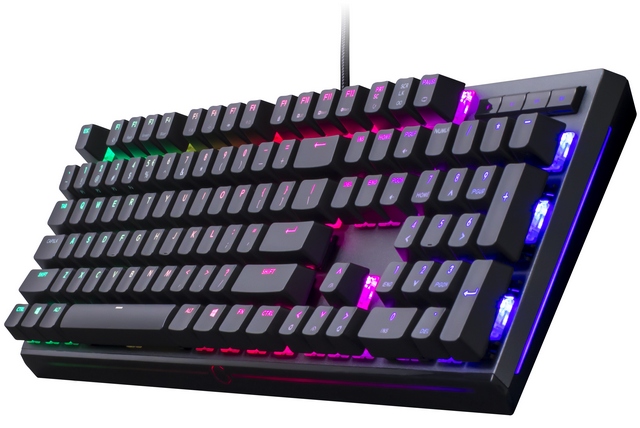 CM MasterKeys MK750: herní klávesnice s podložkou, podsvícením i USB C