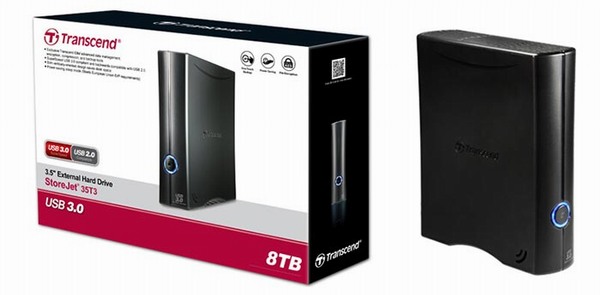 Transcend StoreJet 35T3: 8 TB na USB 3.0