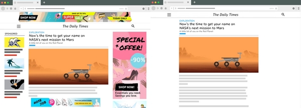 Firefox za poplatek odstraní reklamy z vybraných webů
