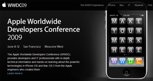 Apple WWDC 2009 Keynote je tu - AKTUALIZOVÁNO
