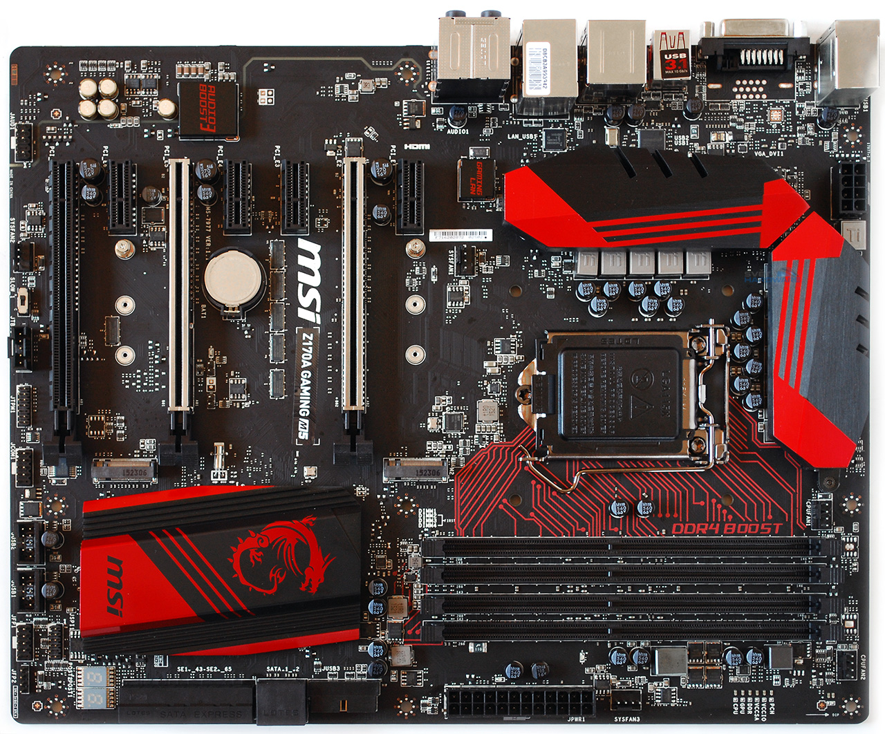 MSI Z170A Gaming M5: střední třída s USB 3.1 typ C