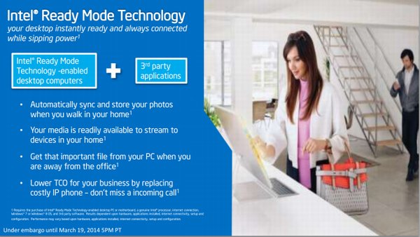 Intel Ready Mode: pro méně než 10W spotřebu