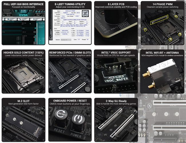 EVGA představila malou X299 Micro ATX 2 pro výkonné Intely