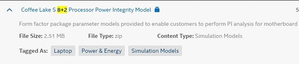 Intel už ve svých materiálech zmínil 8jádrový Coffee Lake-S