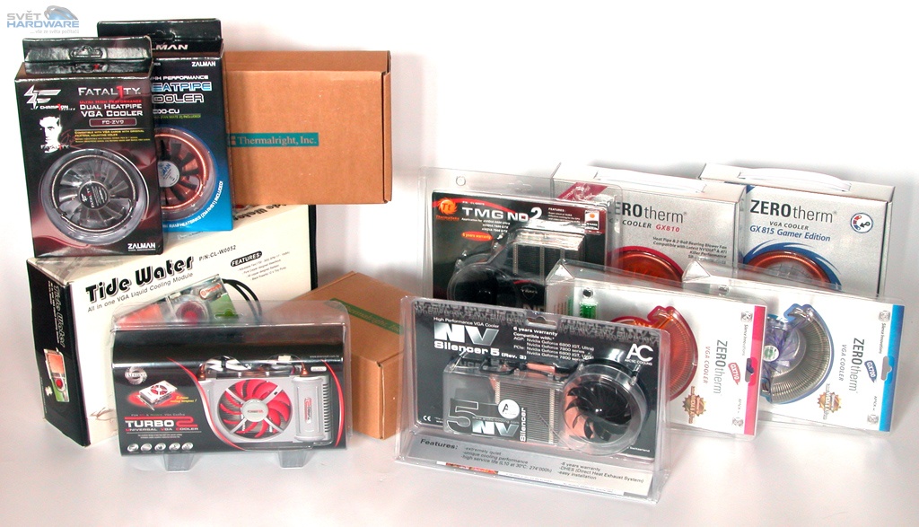 Megatest 20 VGA chladičů: 1. část