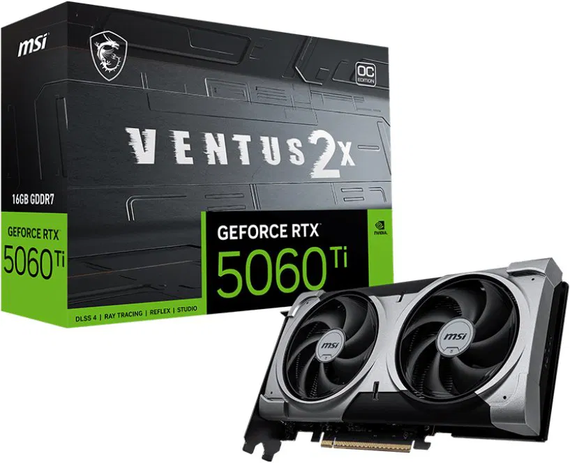 MSI GeForce RTX 5060 Ti 16G VENTUS 2X OC PLUS