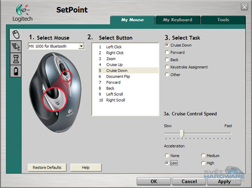 Logitech Cordless Desktop MX 5000 Laser