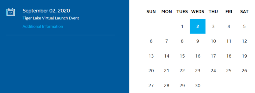 Intel potvrzuje, Tiger Lake dorazí za necelý měsíc, promluví i Raja Koduri