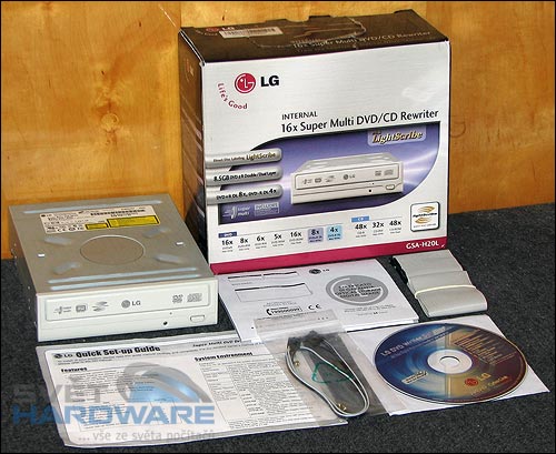 LG GSA-H20L s podporou LightScribe verze 1.2?