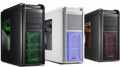 Pestrobarevné skříně Sharkoon pro hráče