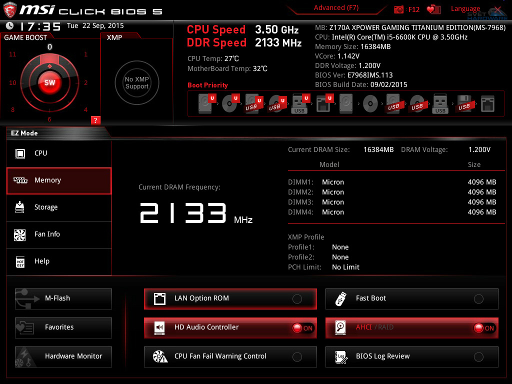 MSI Z170A Xpower Gaming: titanová deska