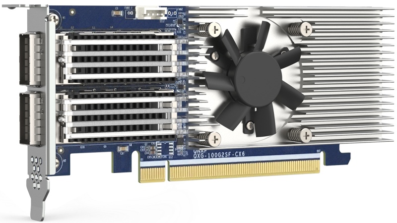 QNAP uvádí 2portovou 100GbE síťovou kartu QXG-100G2SF-CX6