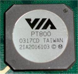 Čipová sada VIA PT800 na desce Soltek