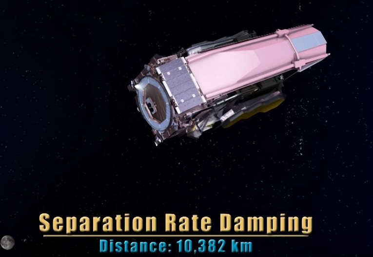 Teleskop Jamese Webba se poprvé rozložil vlastními silami