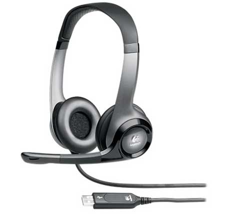 Logitech a dvojice USB sluchátek