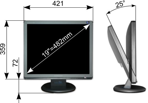 Megatest 19" LCD: Samsung 931BF