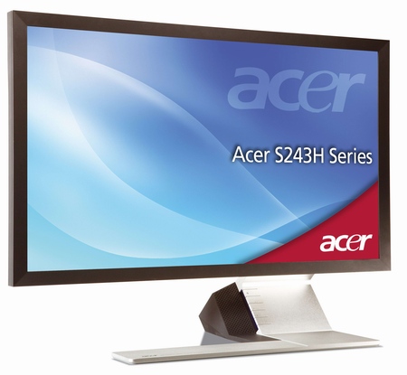 Acer uvádí tenký 24" širokoúhlý displej