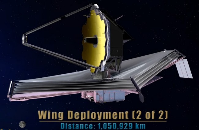 Teleskop Jamese Webba se poprvé rozložil vlastními silami