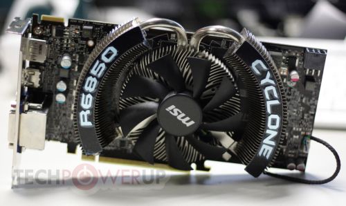 MSI Radeon HD 6850 s chladičem Cyclone - připraven na OC