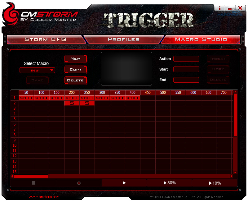 CM Storm Trigger: mechanika s podsvícením