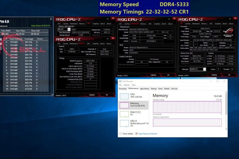 G.Skill ohlašuje DDR4-5333 pro nové Rocket Lake-S