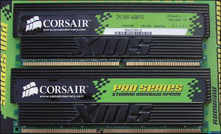 Corsair TWINX2048-4400PRO (2x 1024 MB)