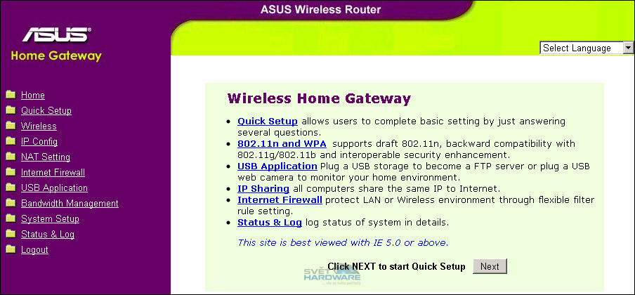 ASUS WL-500W: k WiFi ještě USB