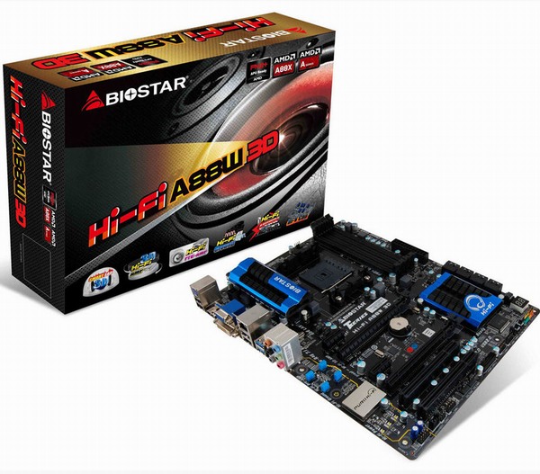 Biostar odhalil desku Hi-Fi A88W 3D pro Kaveri