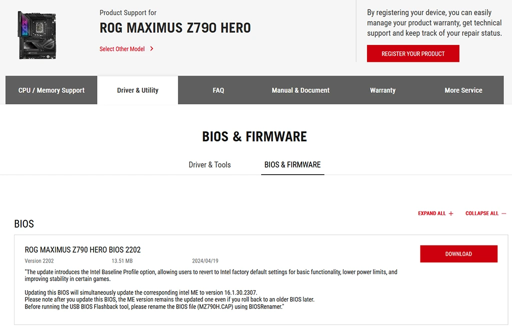 Asus řeší nestabilitu procesorů Intel BIOSem s "Baseline Profile", výkon snižuje až o 12 %