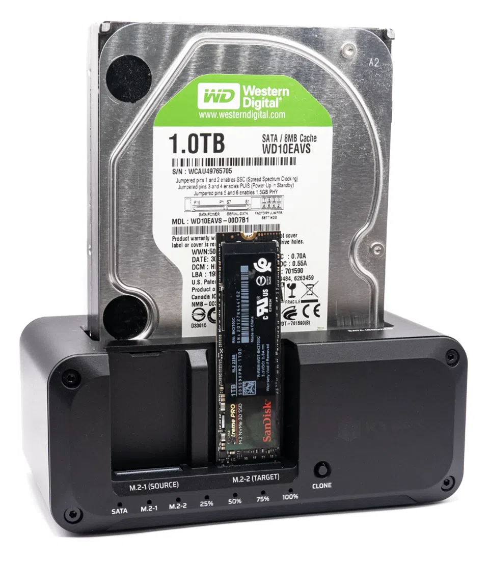 Icy Box CloneStation M.2 NVMe and SATA to M.2 NVMe